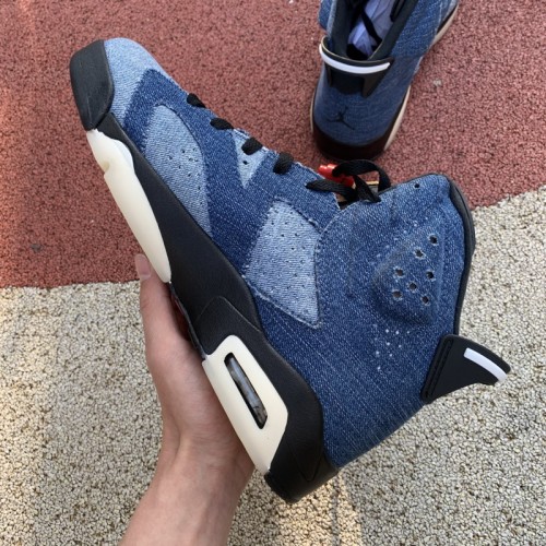 Authentic Air Jordan 6 “Washed Denim” GS