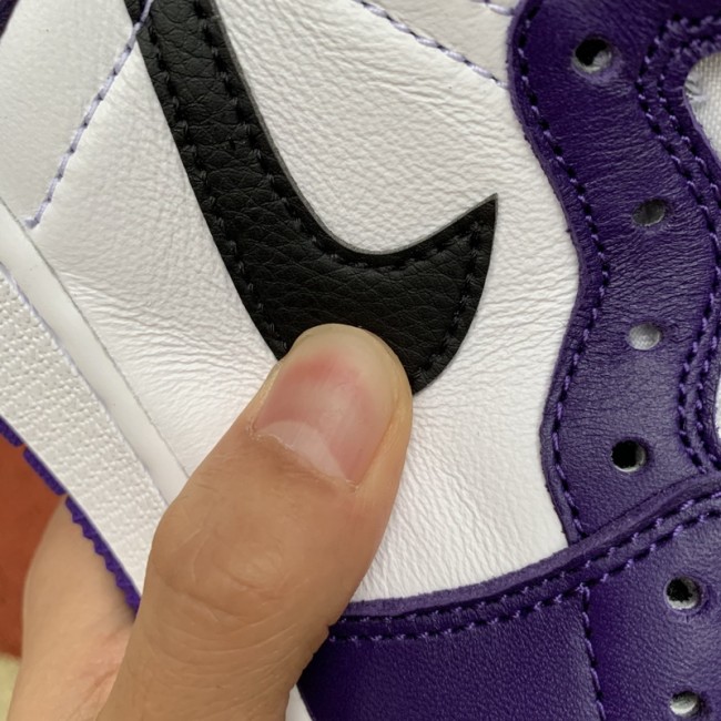 Air Jordan 1 Court Purple White GS