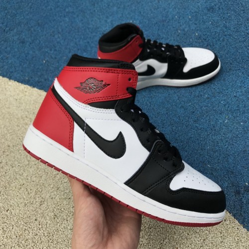 Authentic Air Jordan 1 Retro GS Black Toe