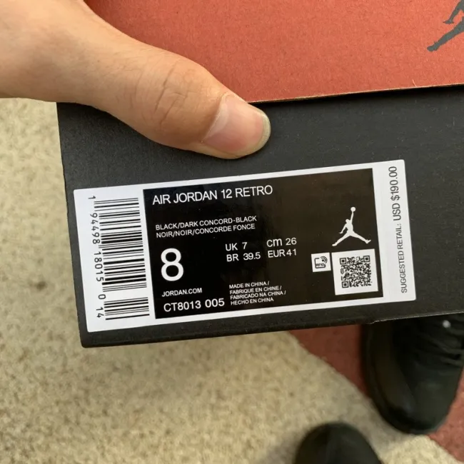 Authentic Air Jordan 12 Retro “Dark Concord”