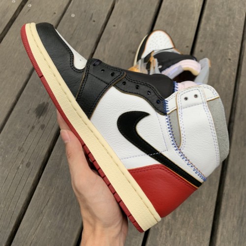 Authentic Union x Air Jordan 1 Retro High OG NRG White Red