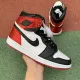 Authentic Air Jordan 1 Satin “Black Toe”GS