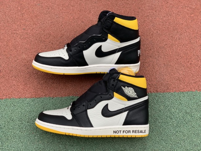 Authentic Air Jordan 1 Retro High Not for Resale Varsity Maize