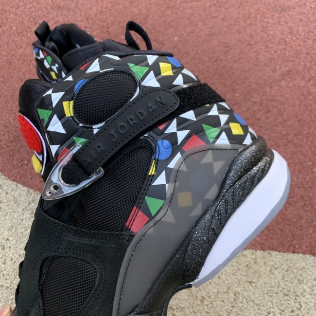 Authentic Air Jordan 8 Quai 54 Black