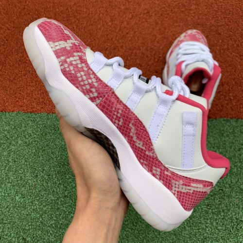 Authentic Air Jordan 11 Retro Low “Pink Snakeskin”