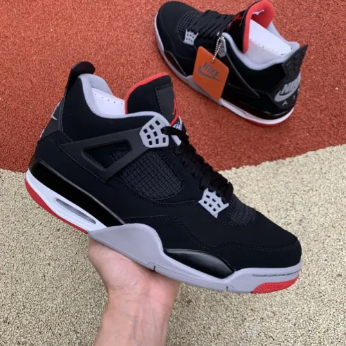 Authentic Air Jordan 4 Bred 2019 GS