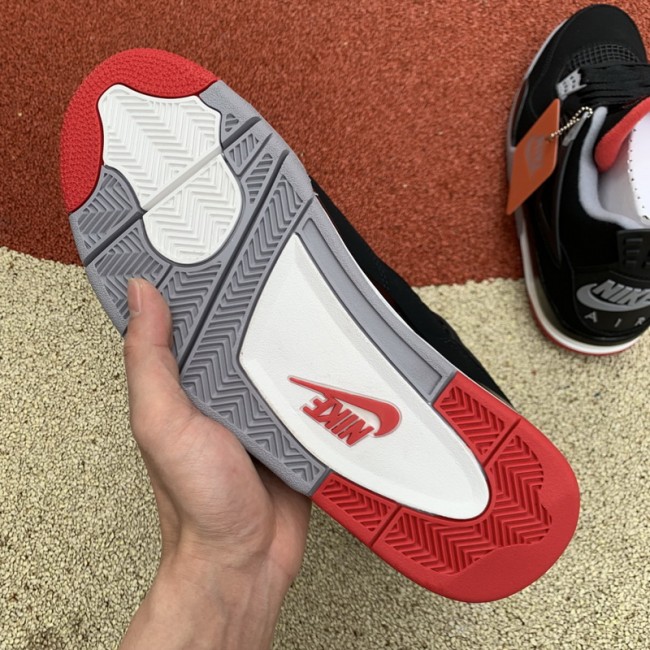 Authentic Air Jordan 4 Bred 2019 GS