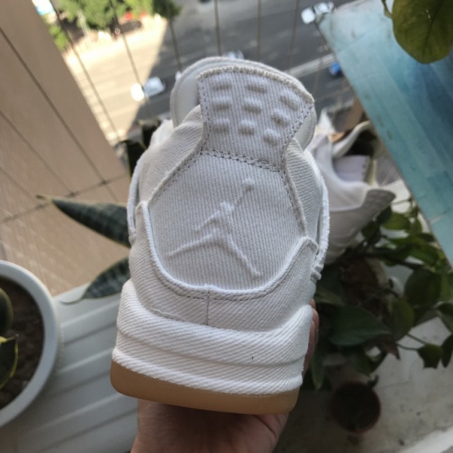 Authentic Levi’s x Air Jordan 4 White