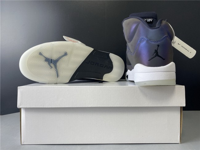 Authentic Air Jordan 5 WMNS “Oil Grey”