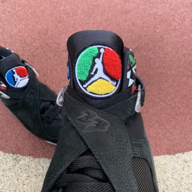Authentic Air Jordan 8 Quai 54 Black