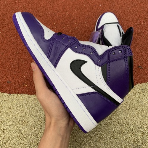 Air Jordan 1 Court Purple White GS