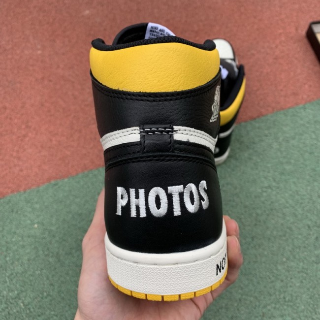 Authentic Air Jordan 1 Retro High Not for Resale Varsity Maize