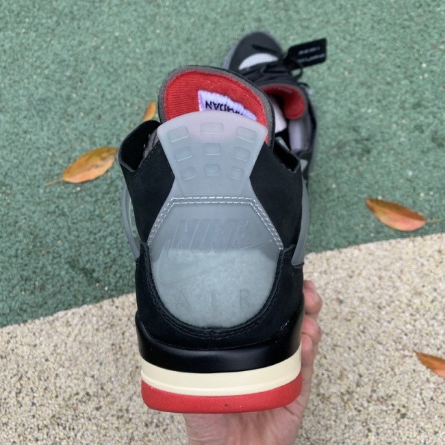 Authentic OFF WHITE x Air Jordan 4 “Bred”