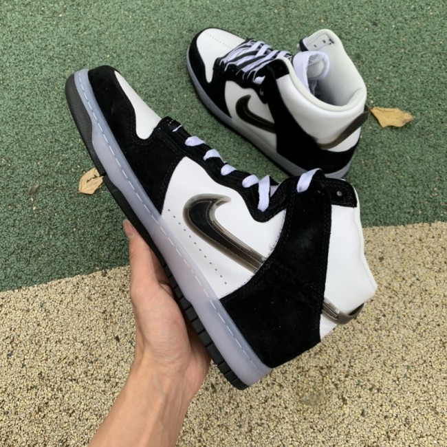 Authentic Nike Dunk High Slam Jam White Black