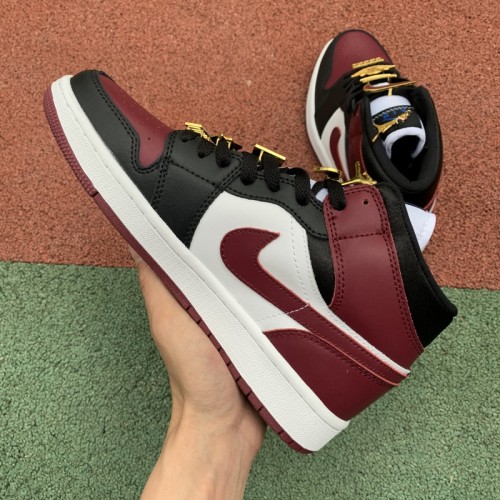 Air Jordan 1 Mid SE Black Dark Beetroot