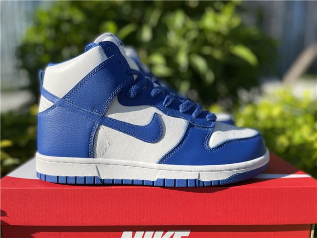 Authentic Nike Dunk Hi Blue White