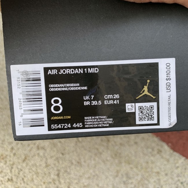 Authentic Air Jordan 1 Mid Shoes016