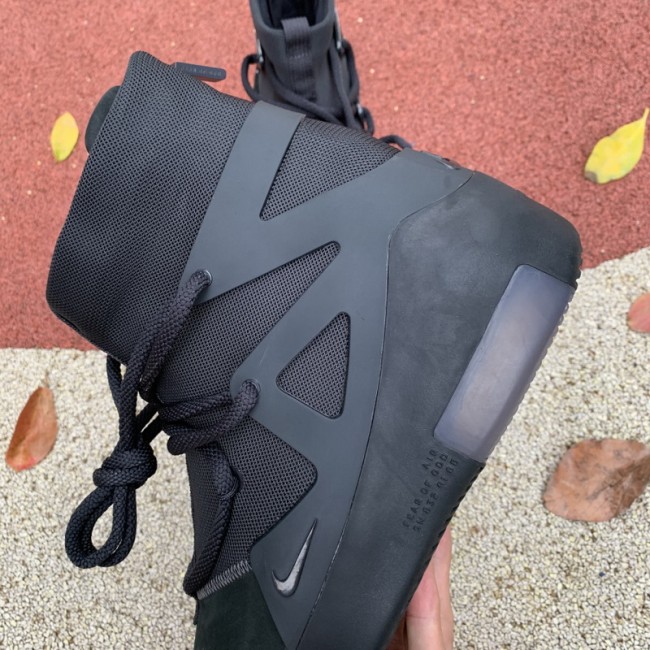 Authentic Nike Air Fear of God 1 “Triple Black”