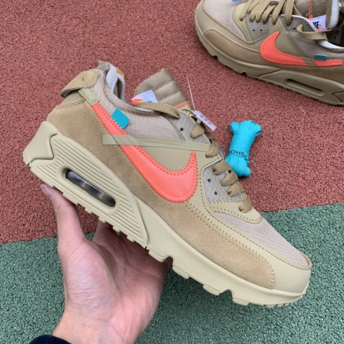 Authentic OFF-WHITE x Nike Air Max 90 “Desert Ore”