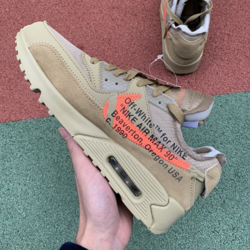 Authentic OFF-WHITE x Nike Air Max 90 “Desert Ore”