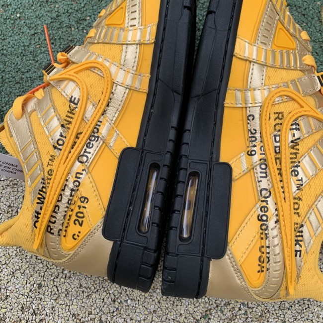 Authentic OFF-WHITE x Nike Air Rubber Dunk “University Gold”