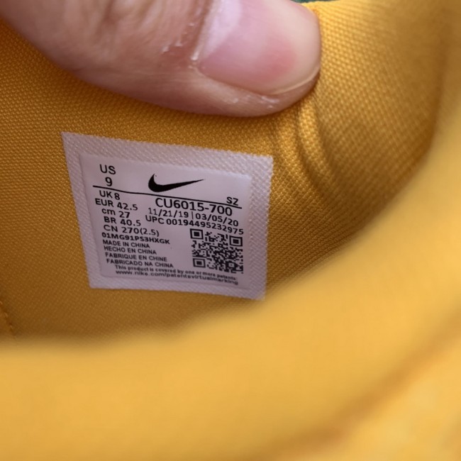 Authentic OFF-WHITE x Nike Air Rubber Dunk “University Gold”