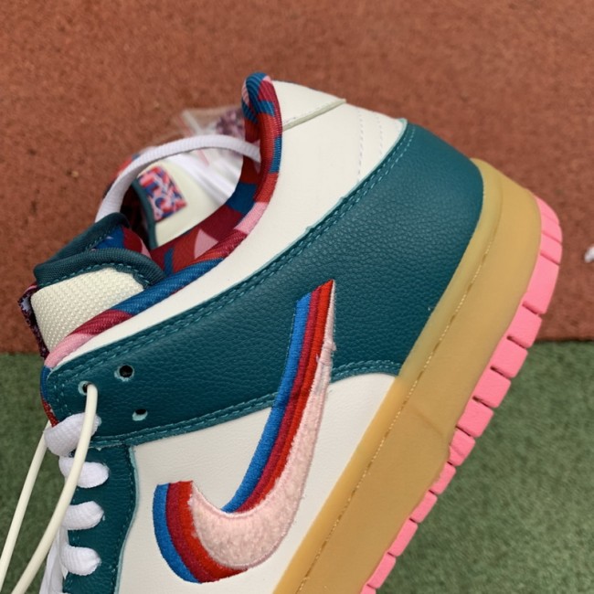 Authentic Nike SB dunk low Pro x Parra Dark Green