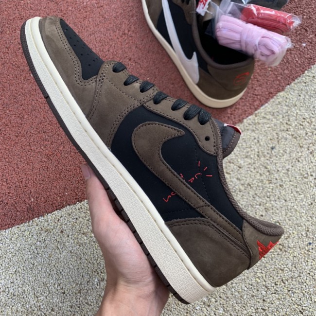 Authentic Travis Scott x Air Jordan 1 Retro Low “Dark Mocha”