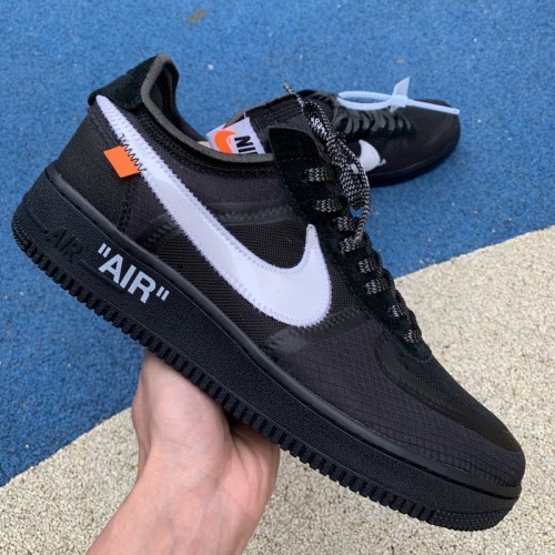 Authentic OFF-WHITE x Nike Air Force 1 Low Black