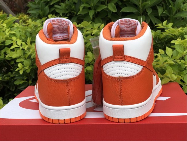 Authentic Nike Dunk High Syracuse Orange White