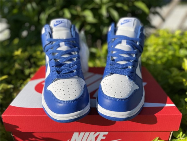 Authentic Nike Dunk Hi Blue White