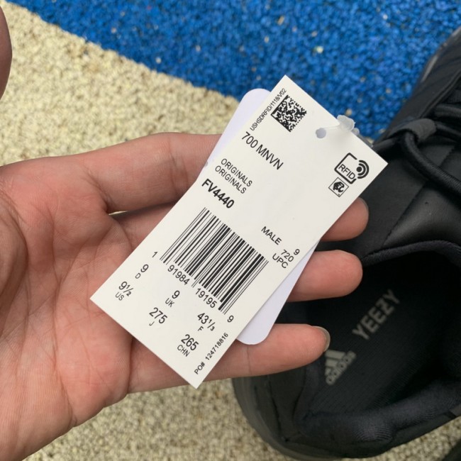 Authentic Yeezy Boost 700 MNVN “Triple Black”