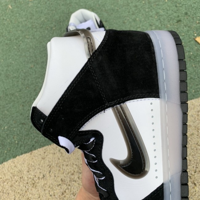 Authentic Nike Dunk High Slam Jam White Black