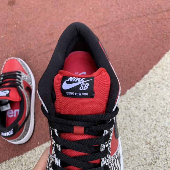 Nike Dunk SB Low Supreme Red Cement (2012)