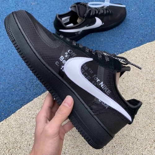 Authentic OFF-WHITE x Nike Air Force 1 Low Black