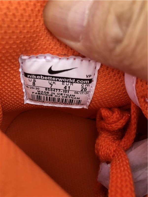 Authentic Nike Dunk High Syracuse Orange White
