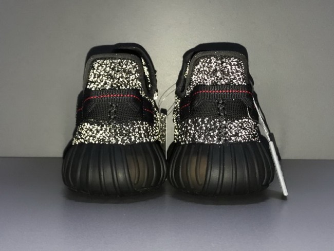 Authentic Yeezy Boost 350 V2 Static Black full-reflective