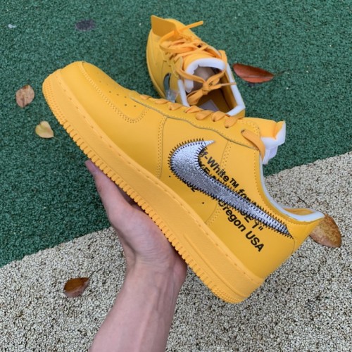 Off-White x Nike Air Force 1 Low University Gold