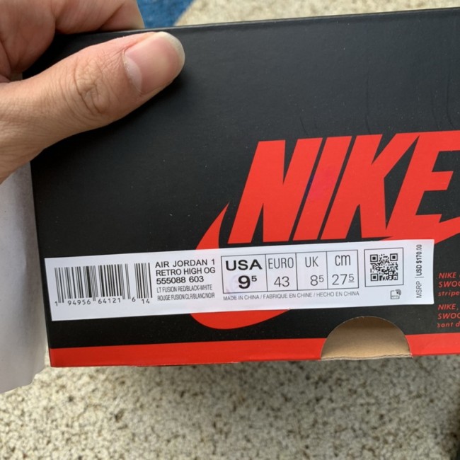 Air Jordan 1 Retro High OG Light Fusion Red