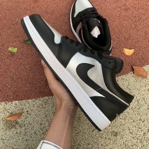 Air Jordan 1 Retro Low SE Black Metallic Silver