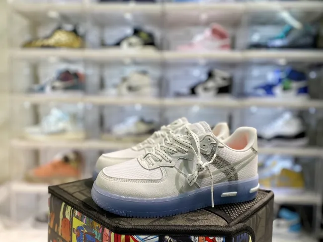 Nike Air Force 1 React White Light Bone