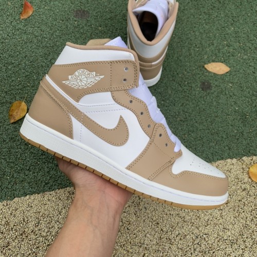 Air Jordan 1 Mid Tan Gum