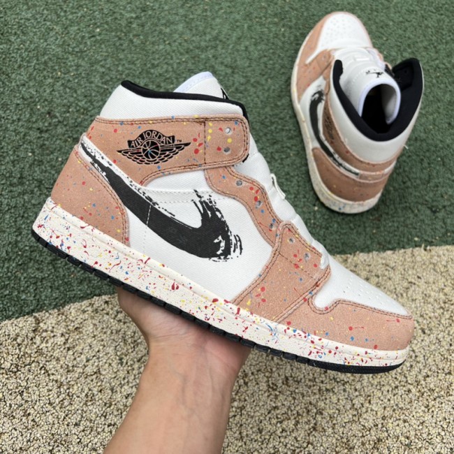 Air Jordan 1 Mid SE Brushstroke