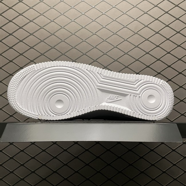 Nike Air Force 1 Low 07 Essential White Black Gold Mini Swoosh