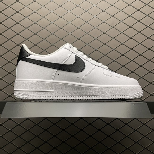 Nike Air Force 1 Low 07 Essential White Black Gold Mini Swoosh