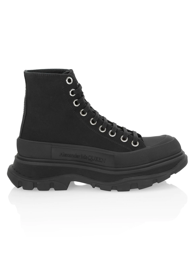 Alexander McQueen Tread Slick Lace-Up Boots