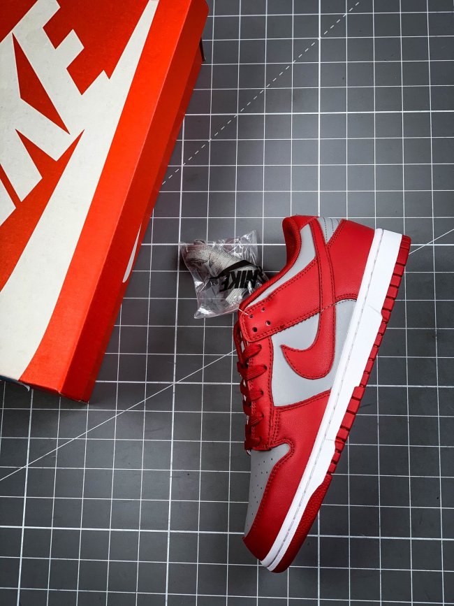 Nike Dunk Low Retro Medium Grey Varsity Red UNLV (2021)