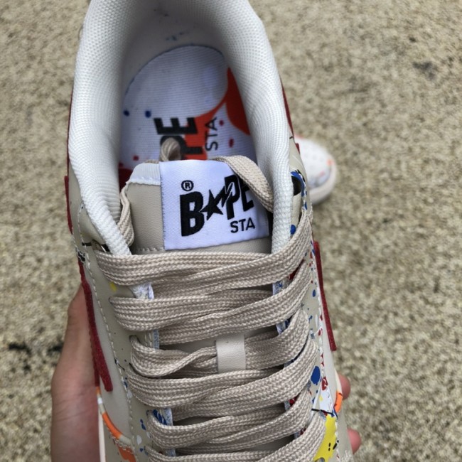 A Bathing Ape Bape Sta Paint Beige