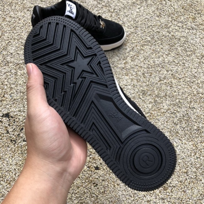 A Bathing Ape Bape Sta Black Suede