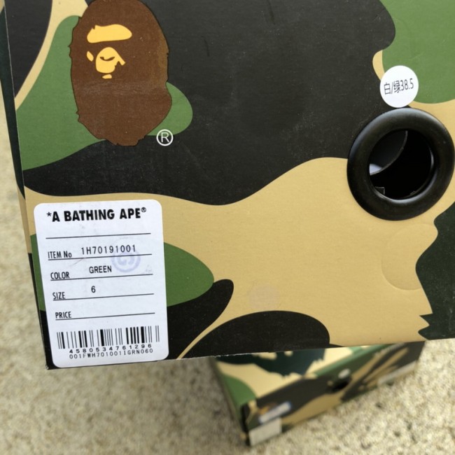 A Bathing Ape Bape Sta Low Green